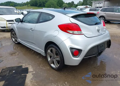 2013 Hyundai Veloster Turbo W/Blue из США, поврежденный, VIN KMHTC6AE1DU103388